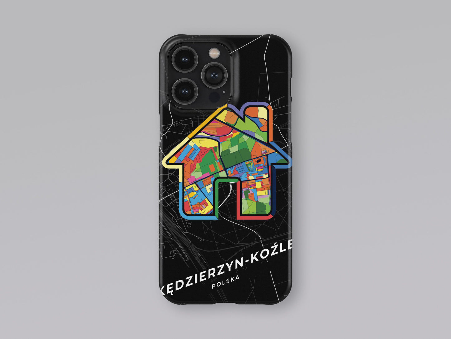 Kędzierzyn-Koźle Poland slim phone case with colorful icon. Birthday, wedding or housewarming gift. Couple match cases. 3