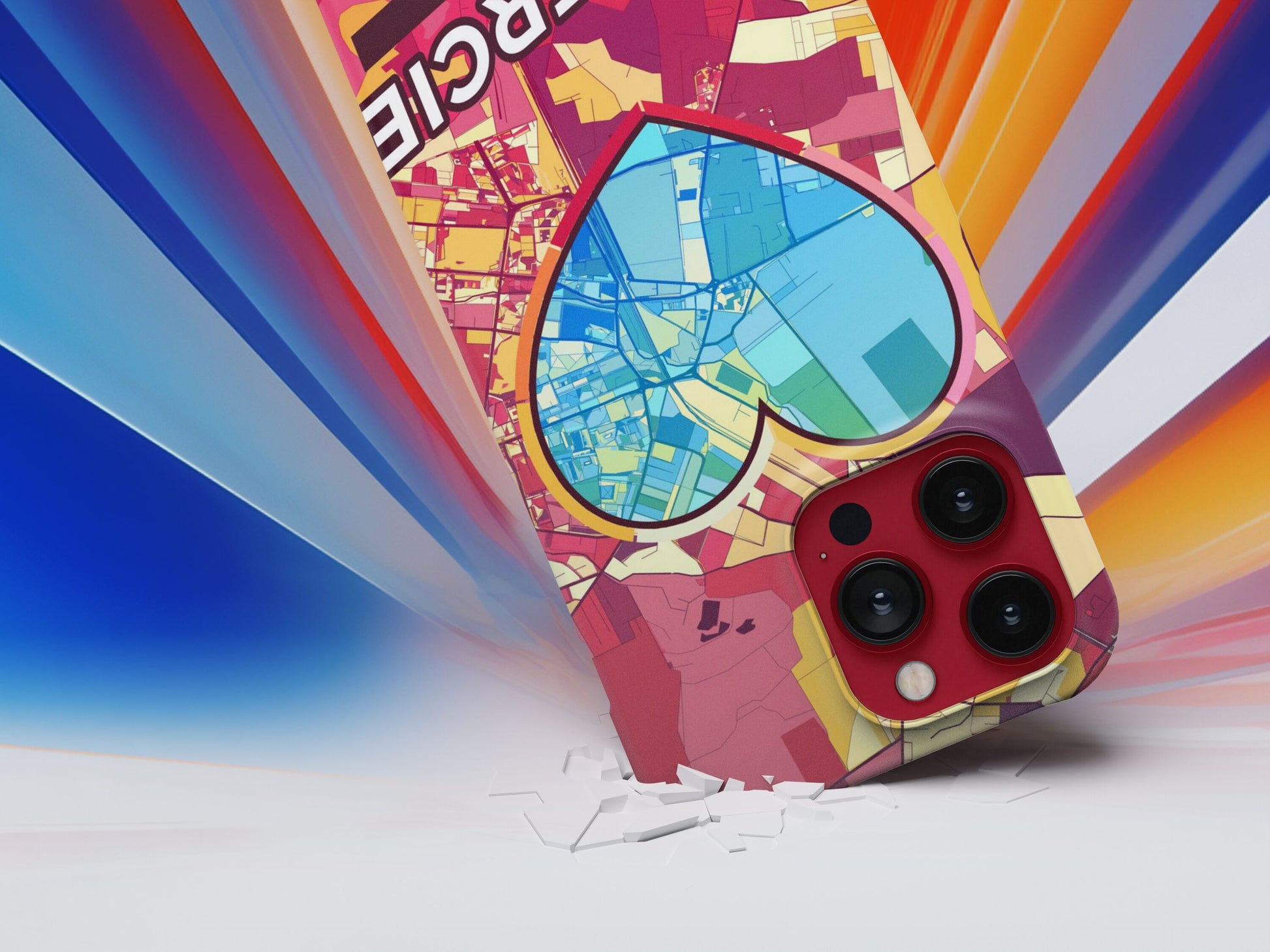 Zawiercie Poland slim phone case with colorful icon