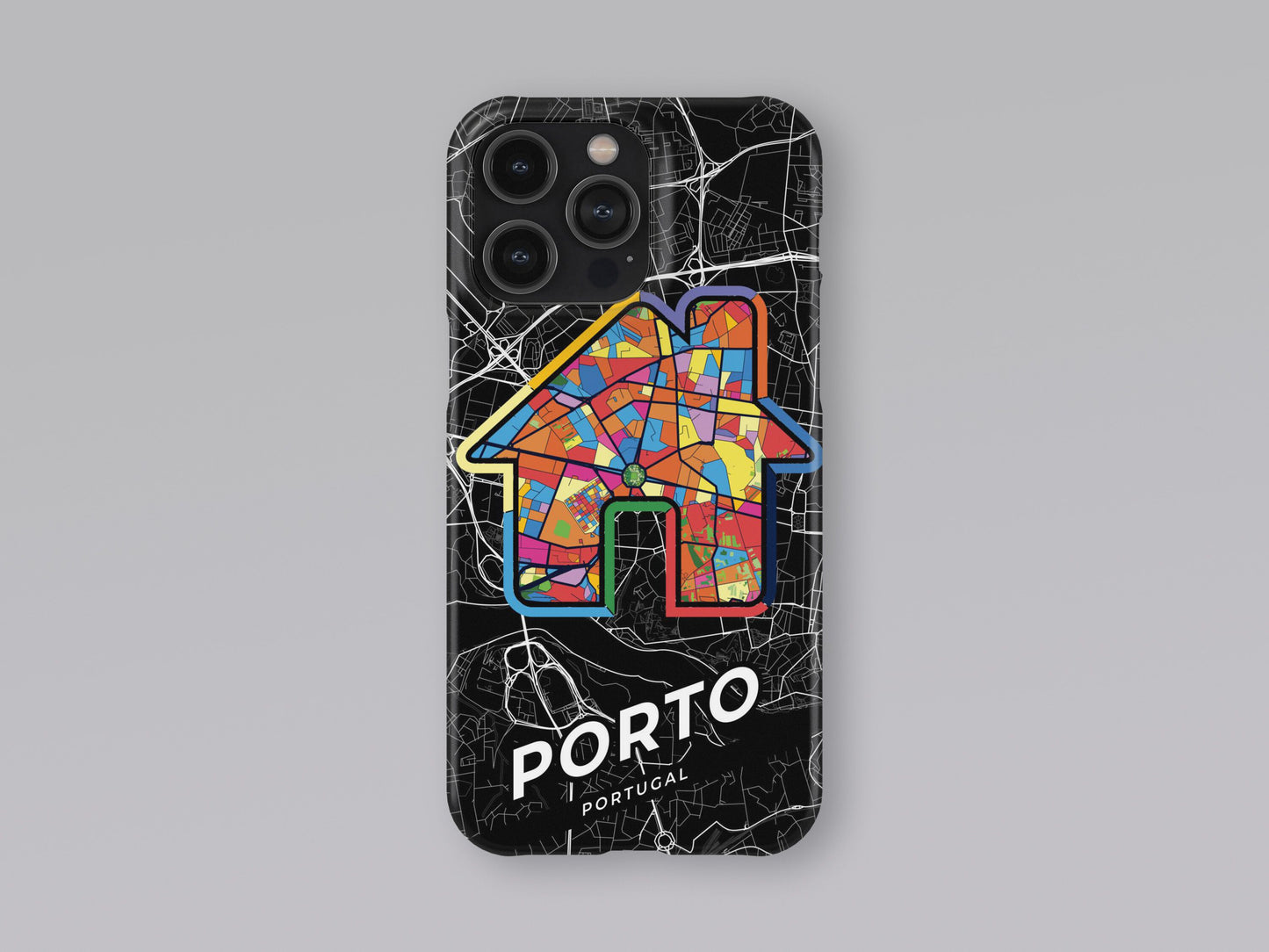 Porto Portugal slim phone case with colorful icon. Birthday, wedding or housewarming gift. Couple match cases. 3