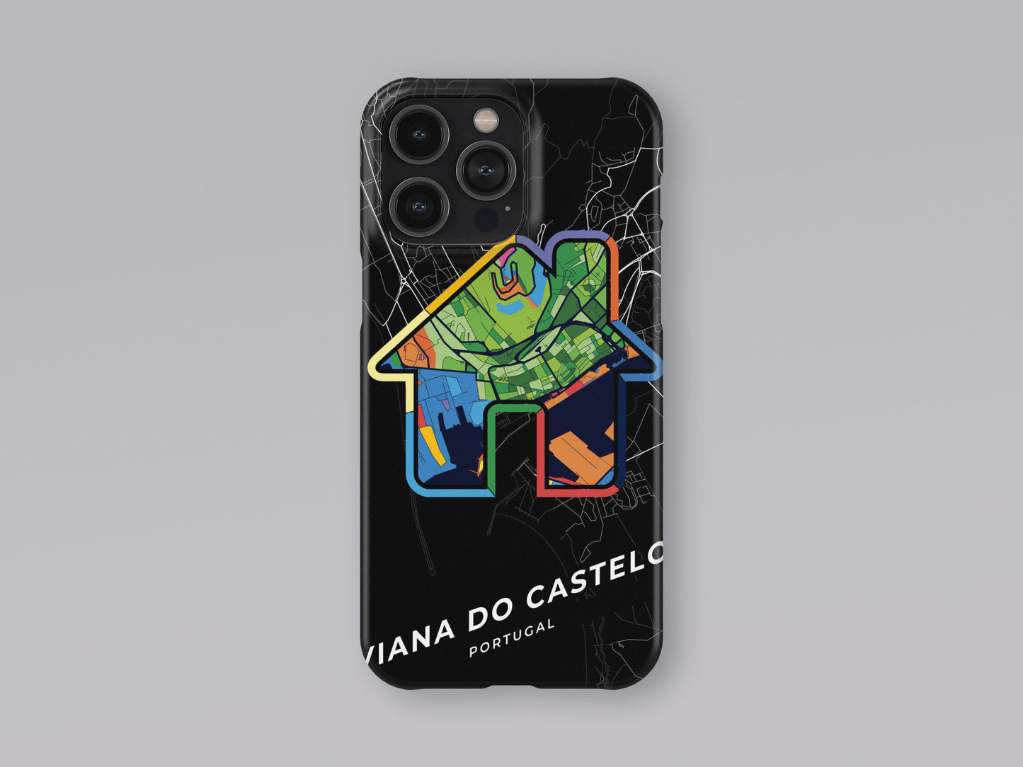 Viana Do Castelo Portugal slim phone case with colorful icon 3