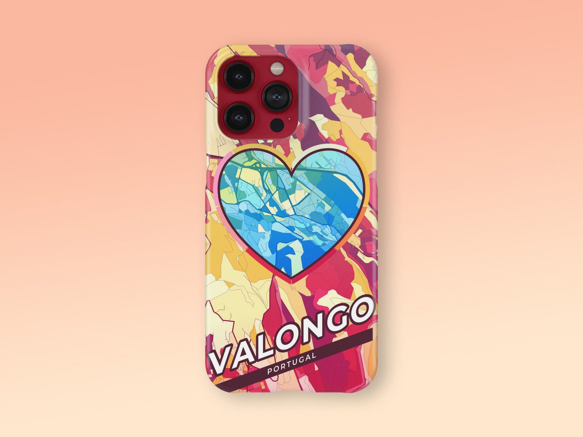 Valongo Portugal slim phone case with colorful icon 2