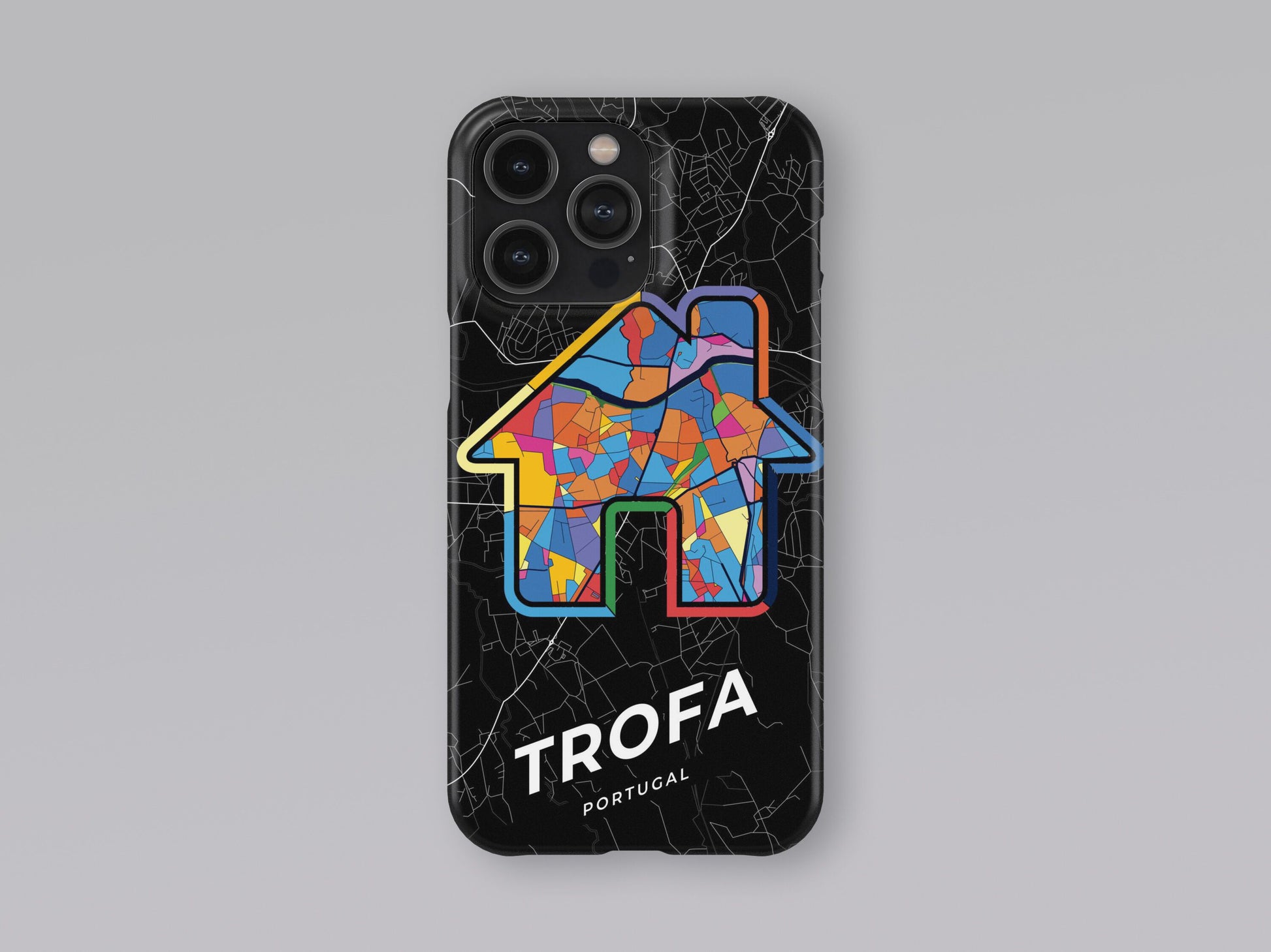 Trofa Portugal slim phone case with colorful icon 3