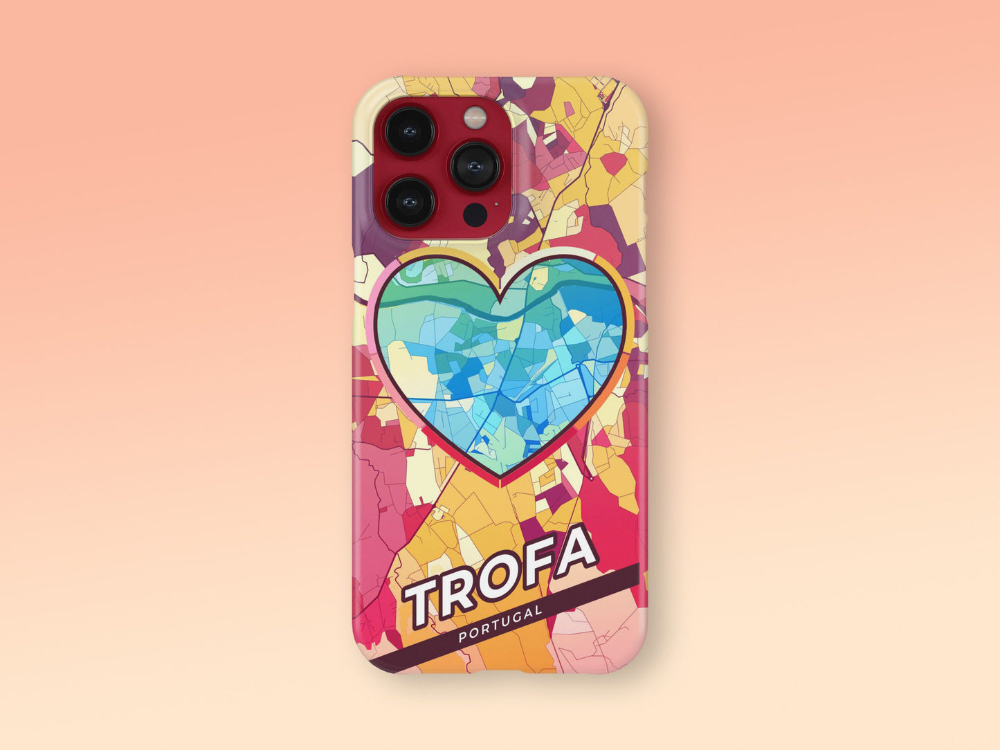 Trofa Portugal slim phone case with colorful icon 2