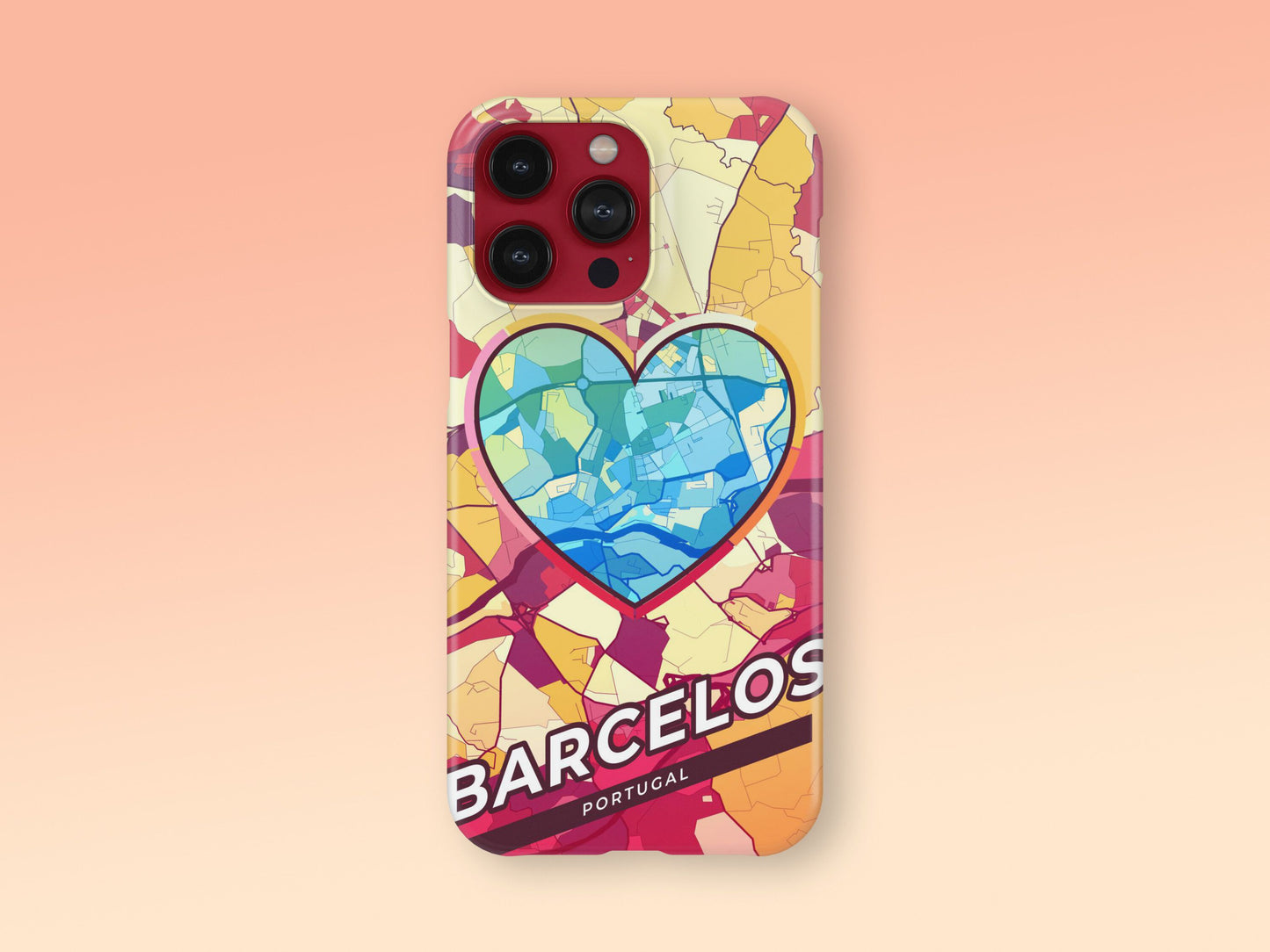Barcelos Portugal slim phone case with colorful icon. Birthday, wedding or housewarming gift. Couple match cases. 2