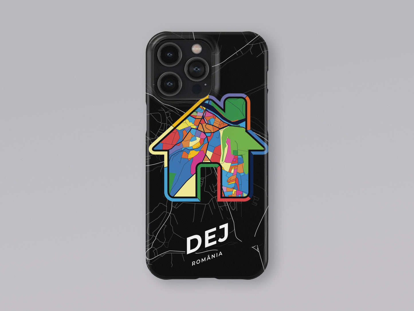Dej Romania slim phone case with colorful icon. Birthday, wedding or housewarming gift. Couple match cases. 3