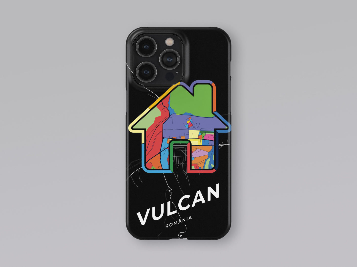 Vulcan Romania slim phone case with colorful icon 3