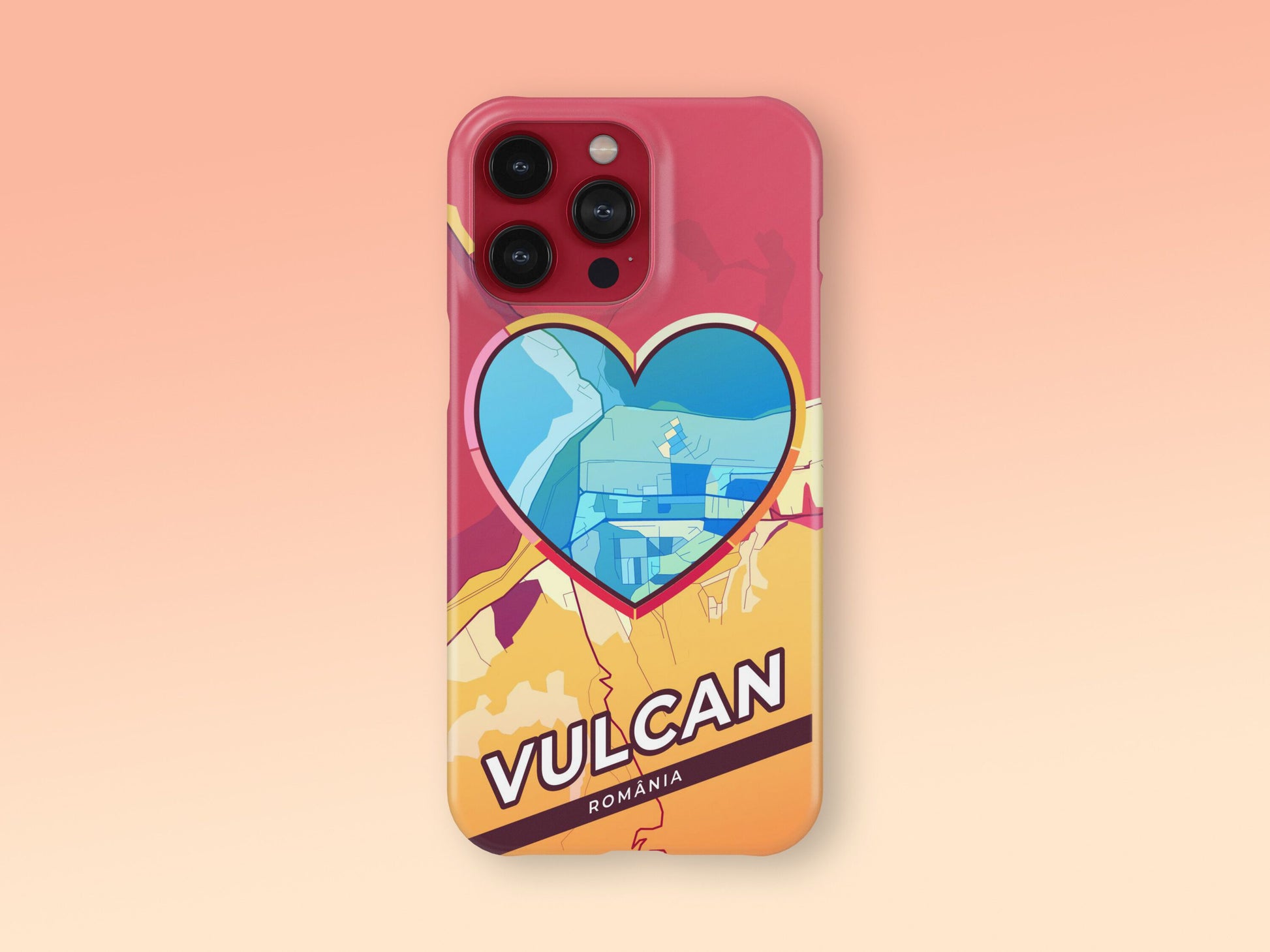 Vulcan Romania slim phone case with colorful icon 2