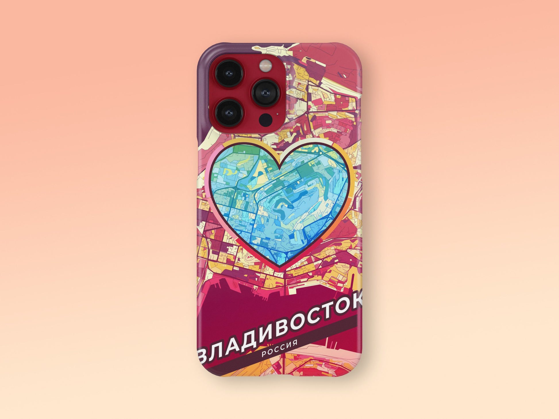 Vladivostok Russia slim phone case with colorful icon 2