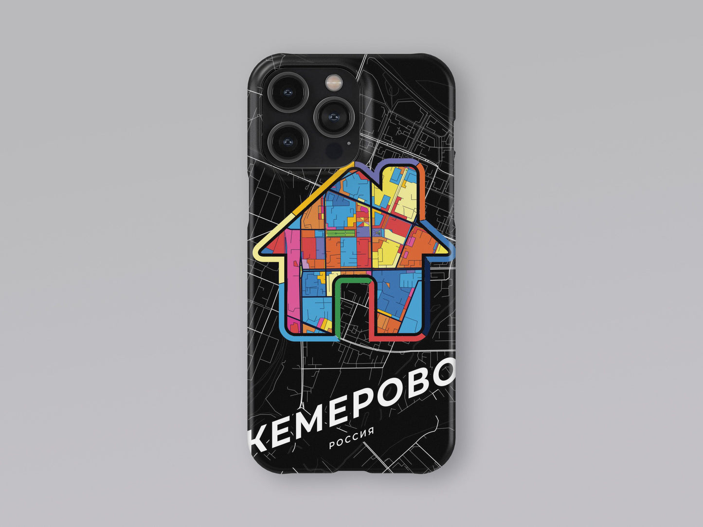 Kemerovo Russia slim phone case with colorful icon. Birthday, wedding or housewarming gift. Couple match cases. 3