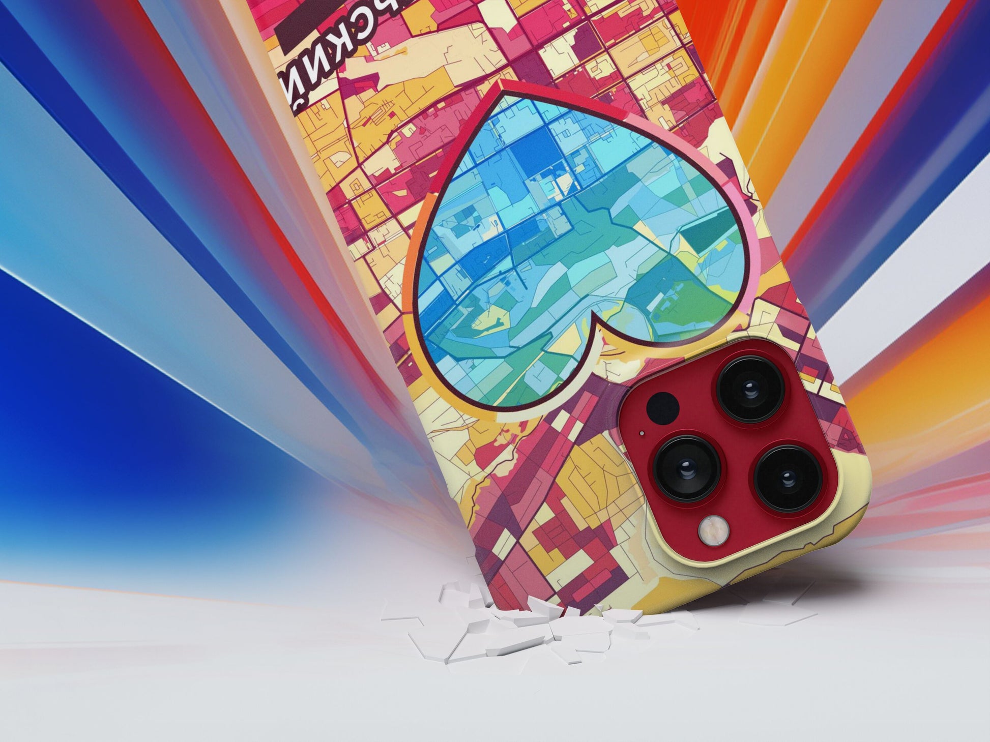 Stavropol Russia slim phone case with colorful icon