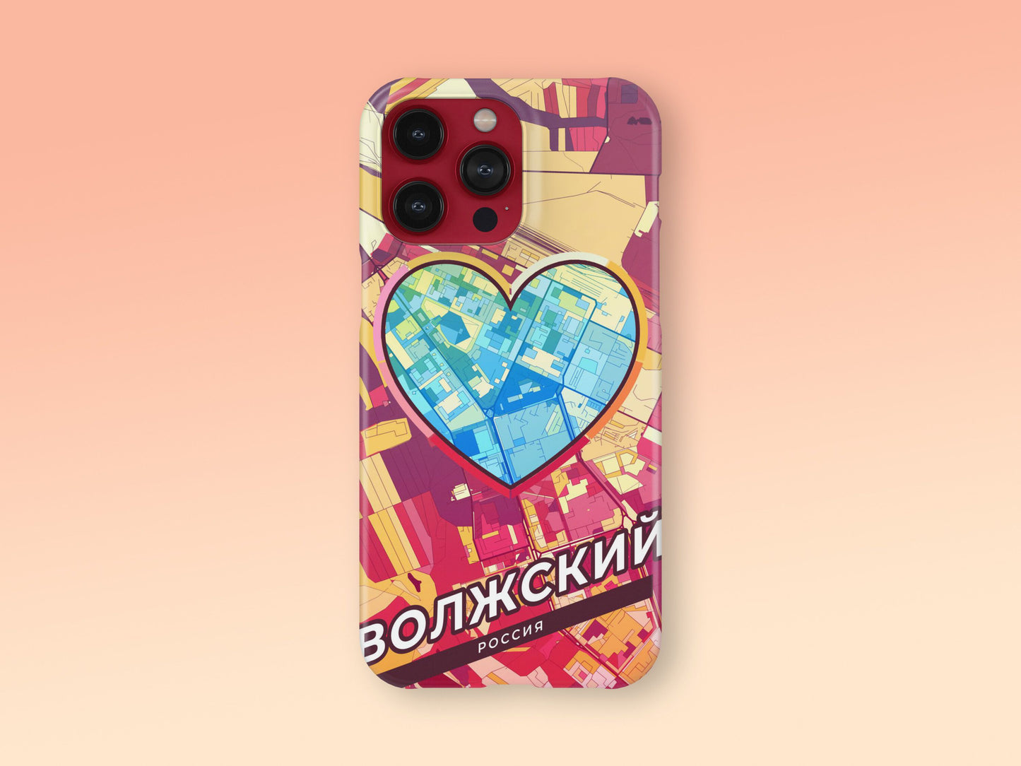 Volzhsky Russia slim phone case with colorful icon 2