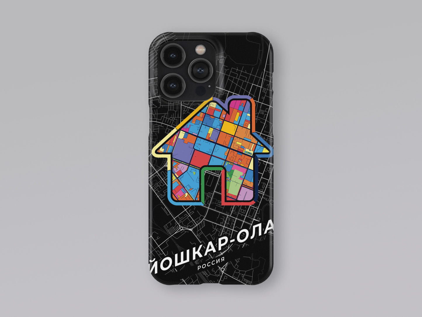 Yoshkar-Ola Russia slim phone case with colorful icon 3
