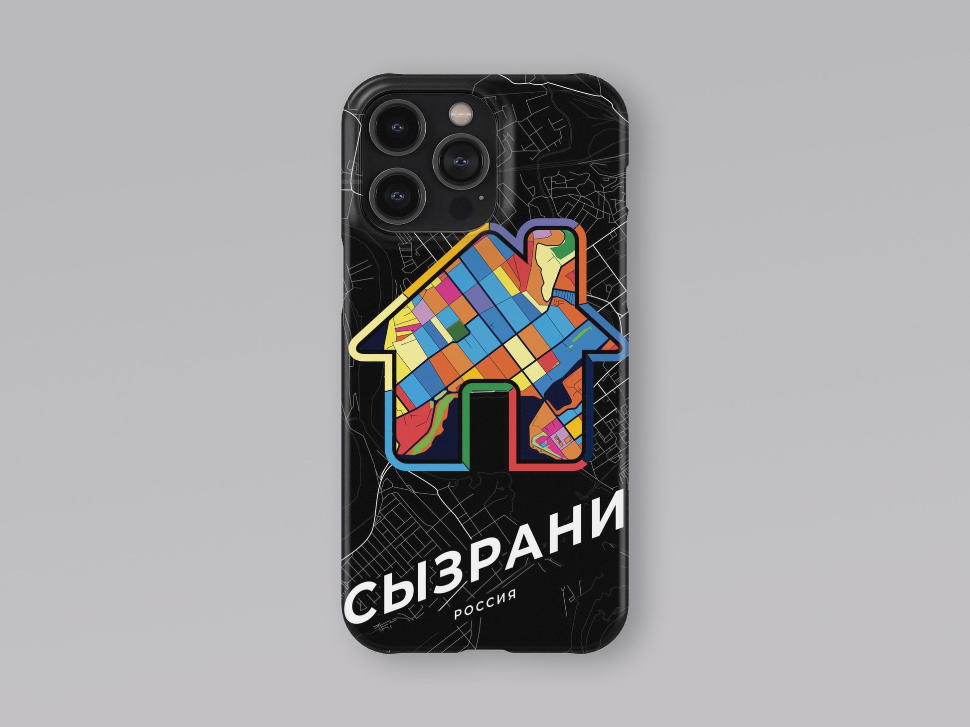 Syzran Russia slim phone case with colorful icon 3