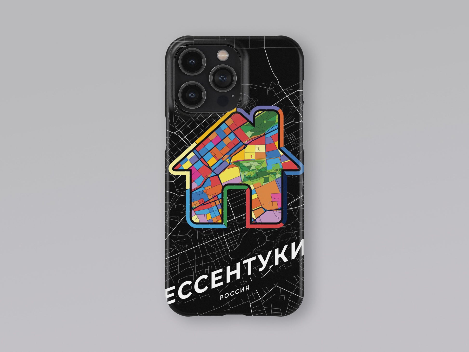 Yessentuki Russia slim phone case with colorful icon 3