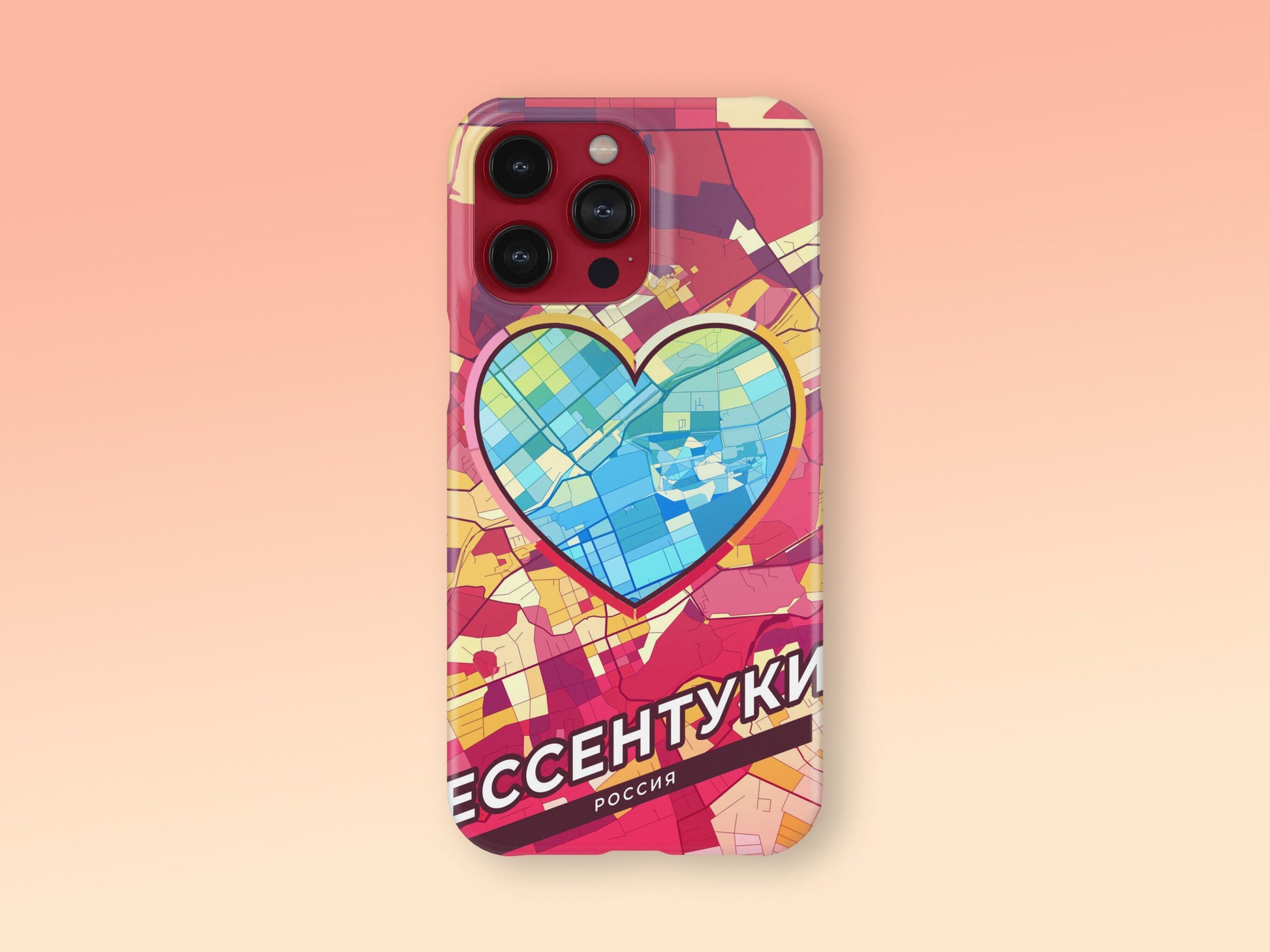 Yessentuki Russia slim phone case with colorful icon 2