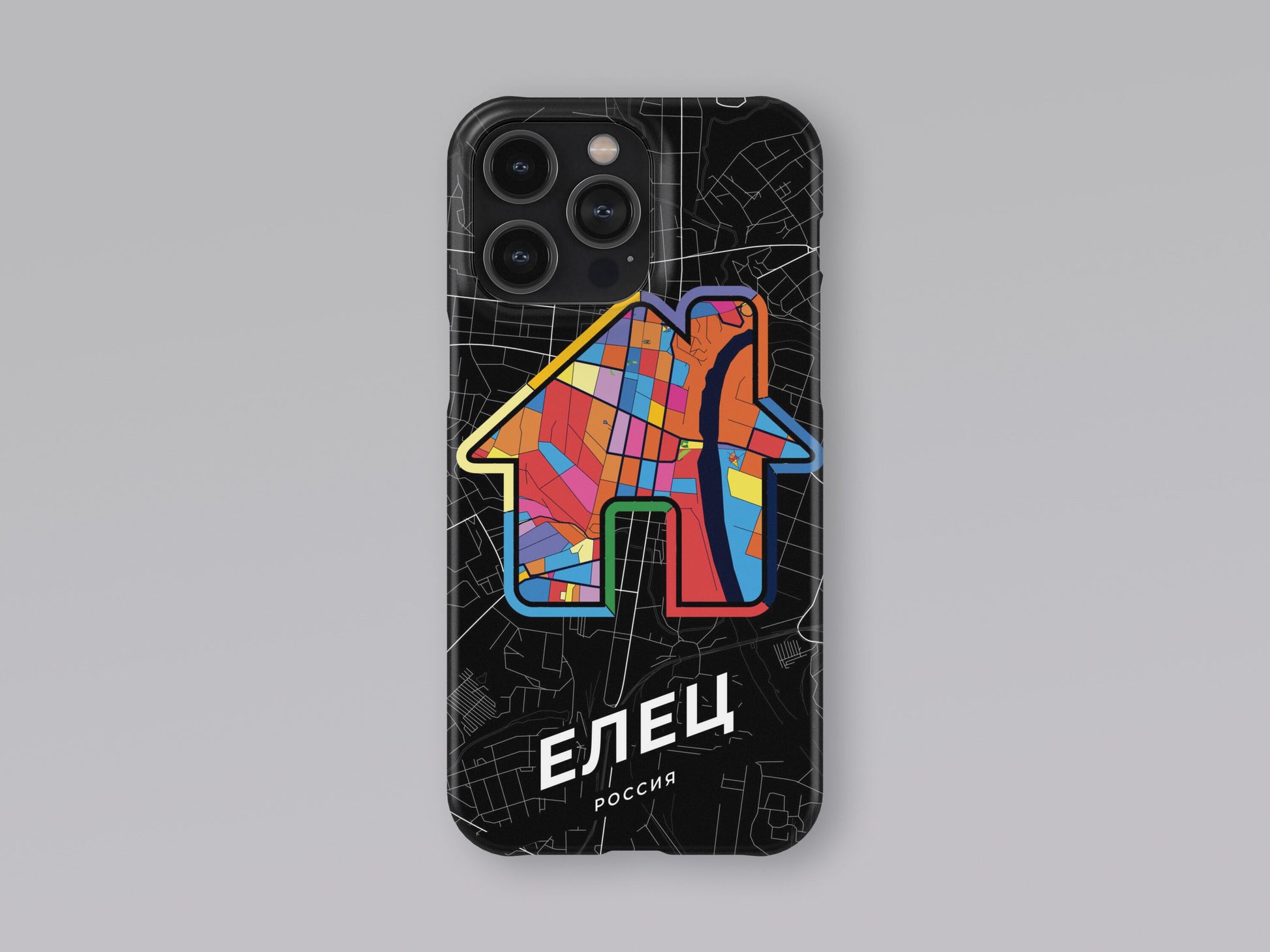 Yelets Russia slim phone case with colorful icon 3