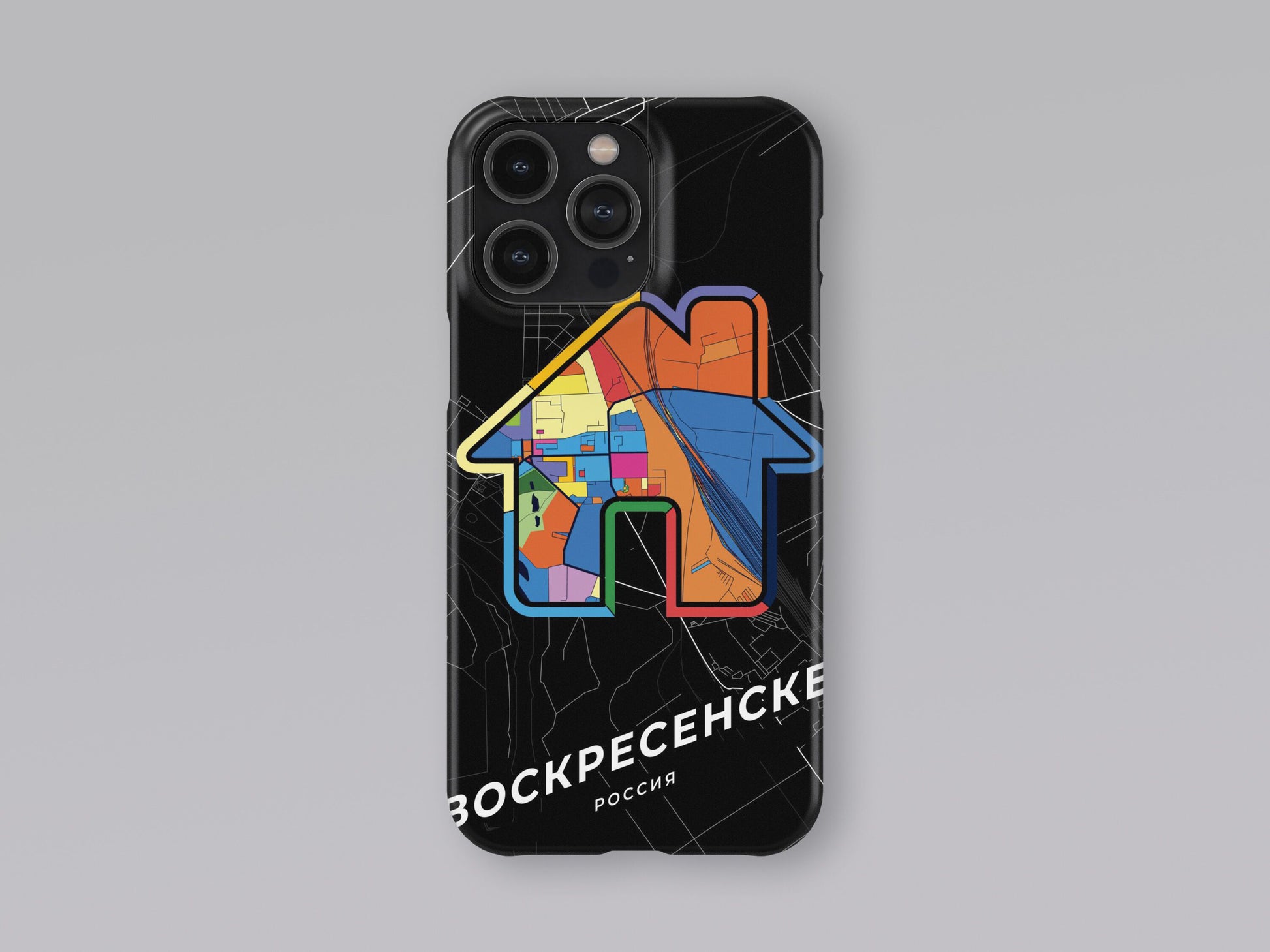 Voskresensk Russia slim phone case with colorful icon 3