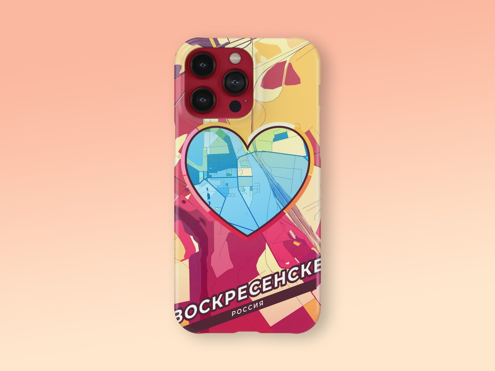 Voskresensk Russia slim phone case with colorful icon 2