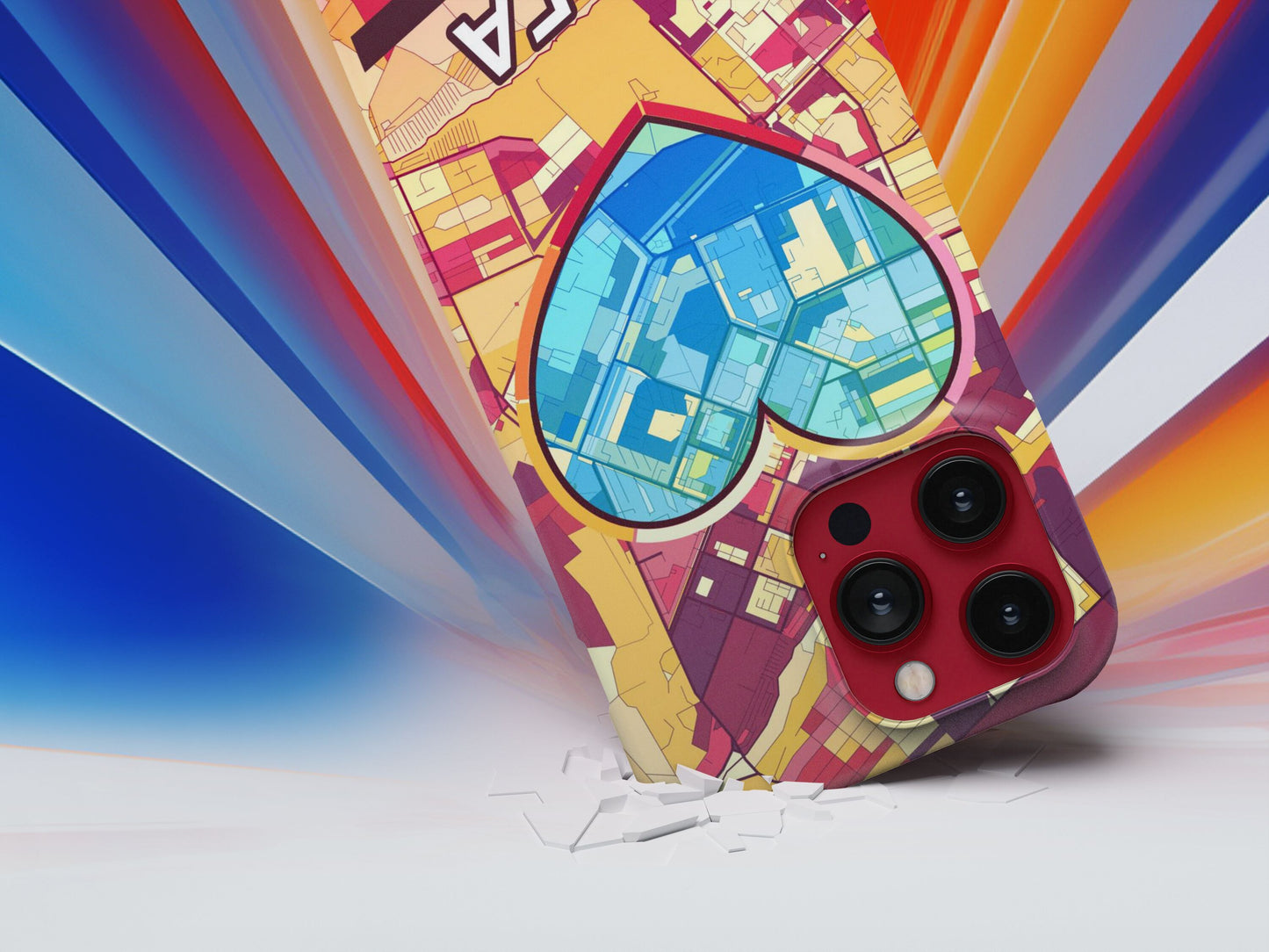 Yurga Russia slim phone case with colorful icon