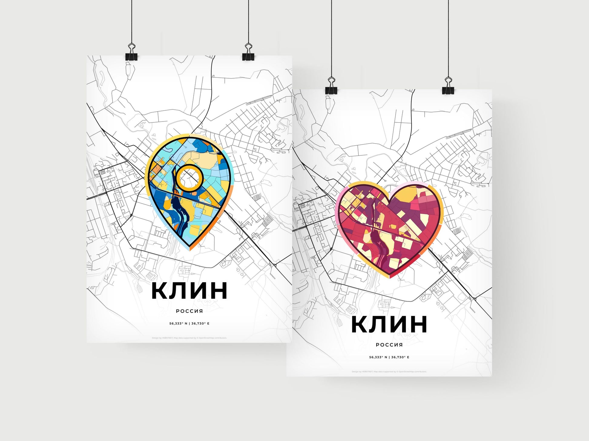 Klin Russia art print for couples
