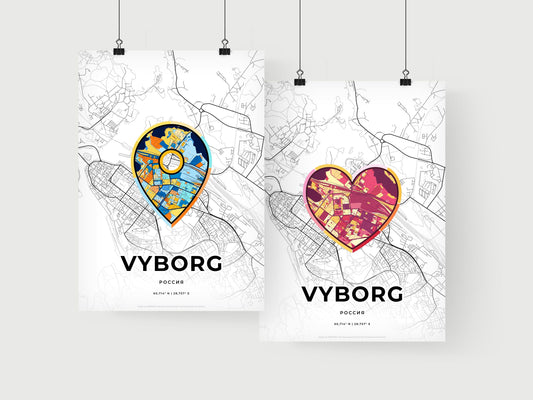 Vyborg Russia art print for couples