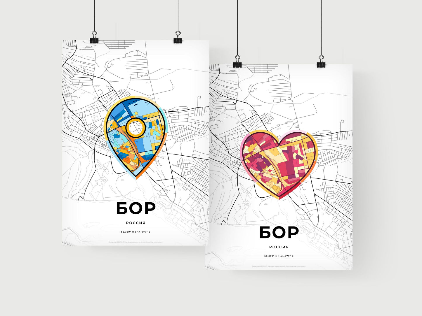 Bor Russia art print for couples