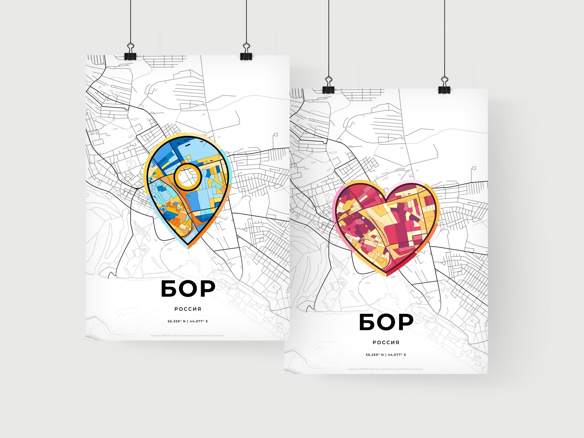 Bor Russia art print for couples