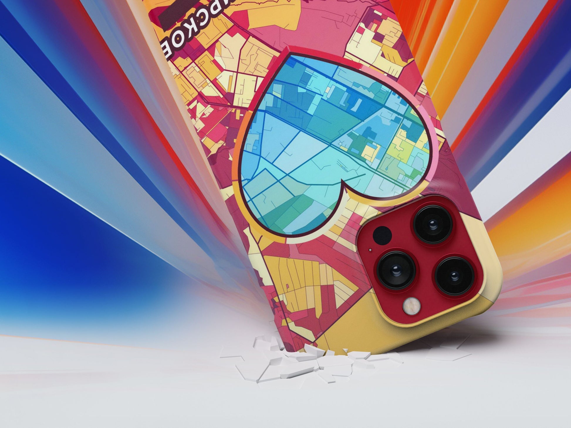 Usolye-Sibirskoye Russia slim phone case with colorful icon