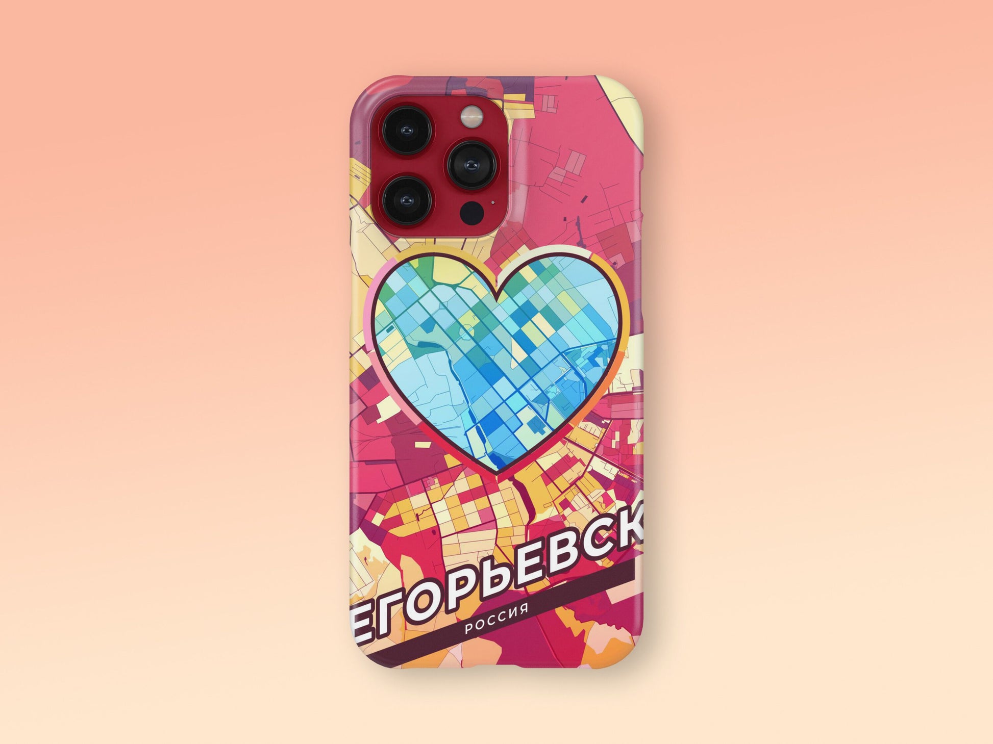 Yegoryevsk Russia slim phone case with colorful icon 2