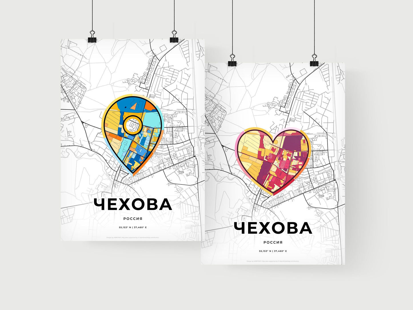 Chekhov Russia art print for couples