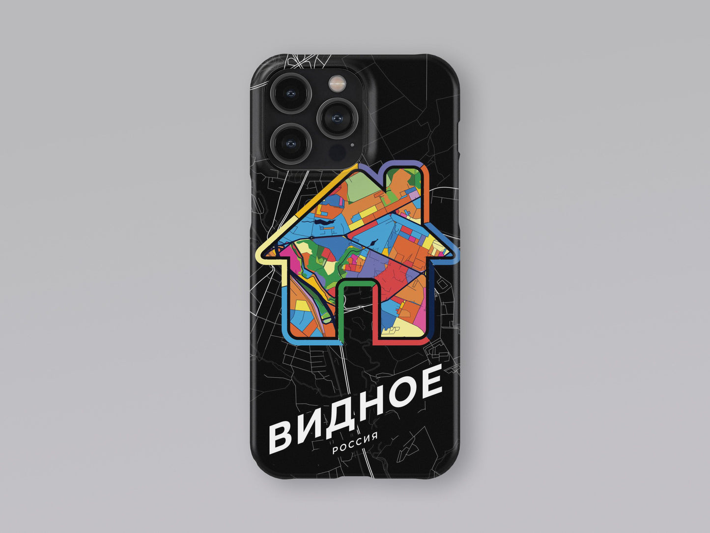 Vidnoye Russia slim phone case with colorful icon 3