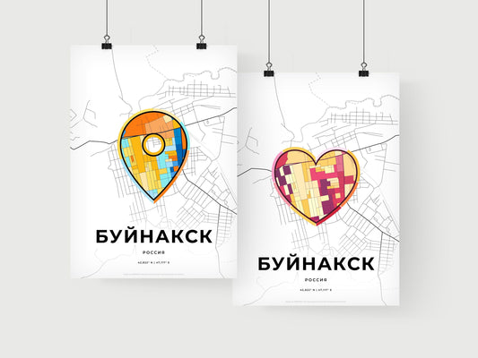 Buynaksk Russia art print for couples