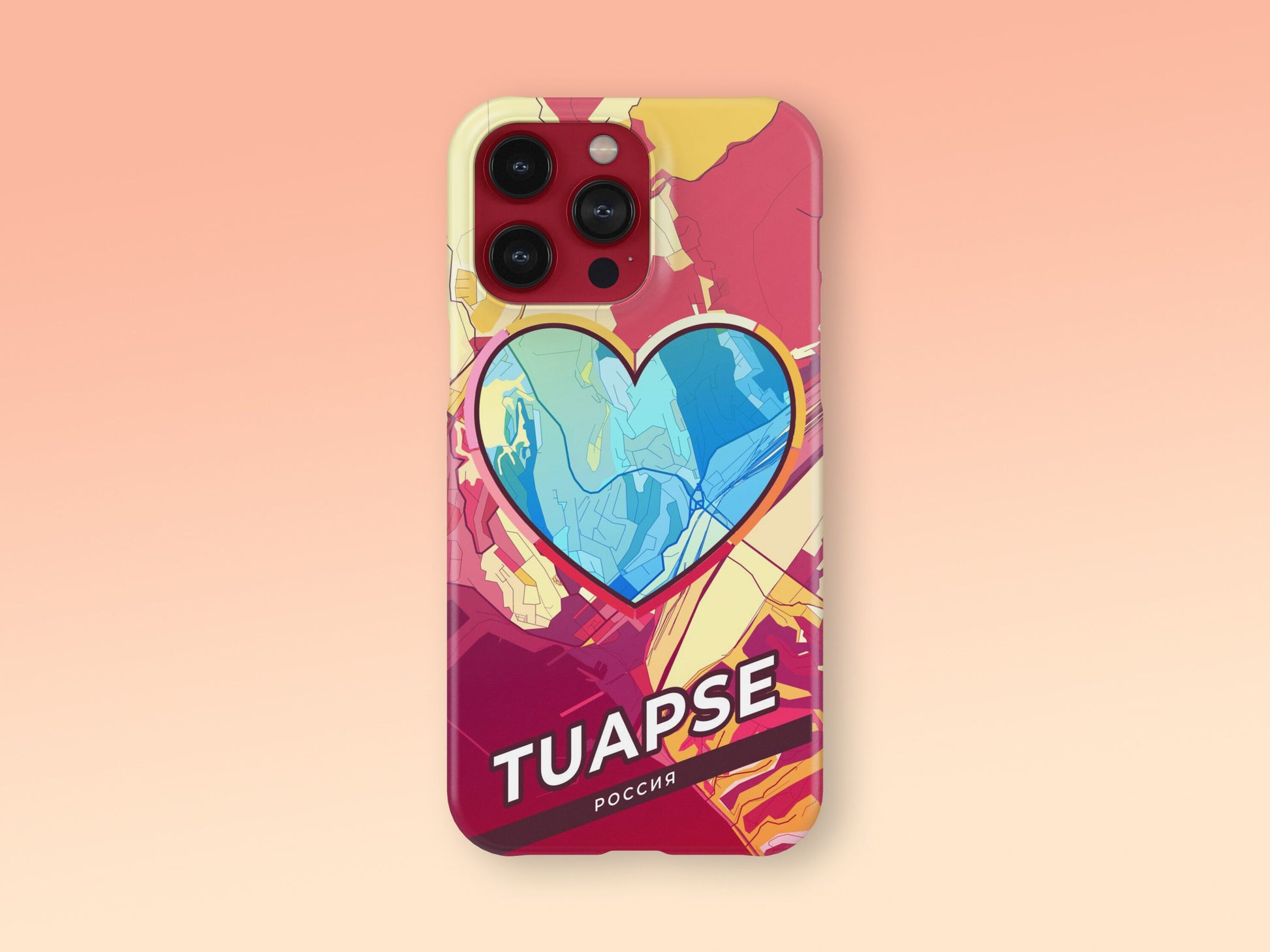 Tuapse Russia slim phone case with colorful icon 2