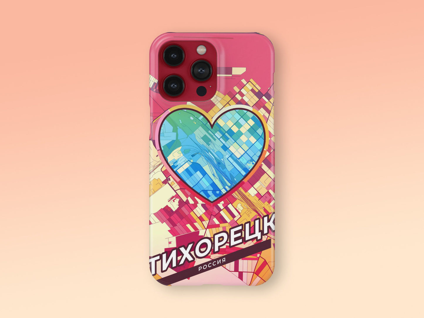Tikhoretsk Russia slim phone case with colorful icon 2