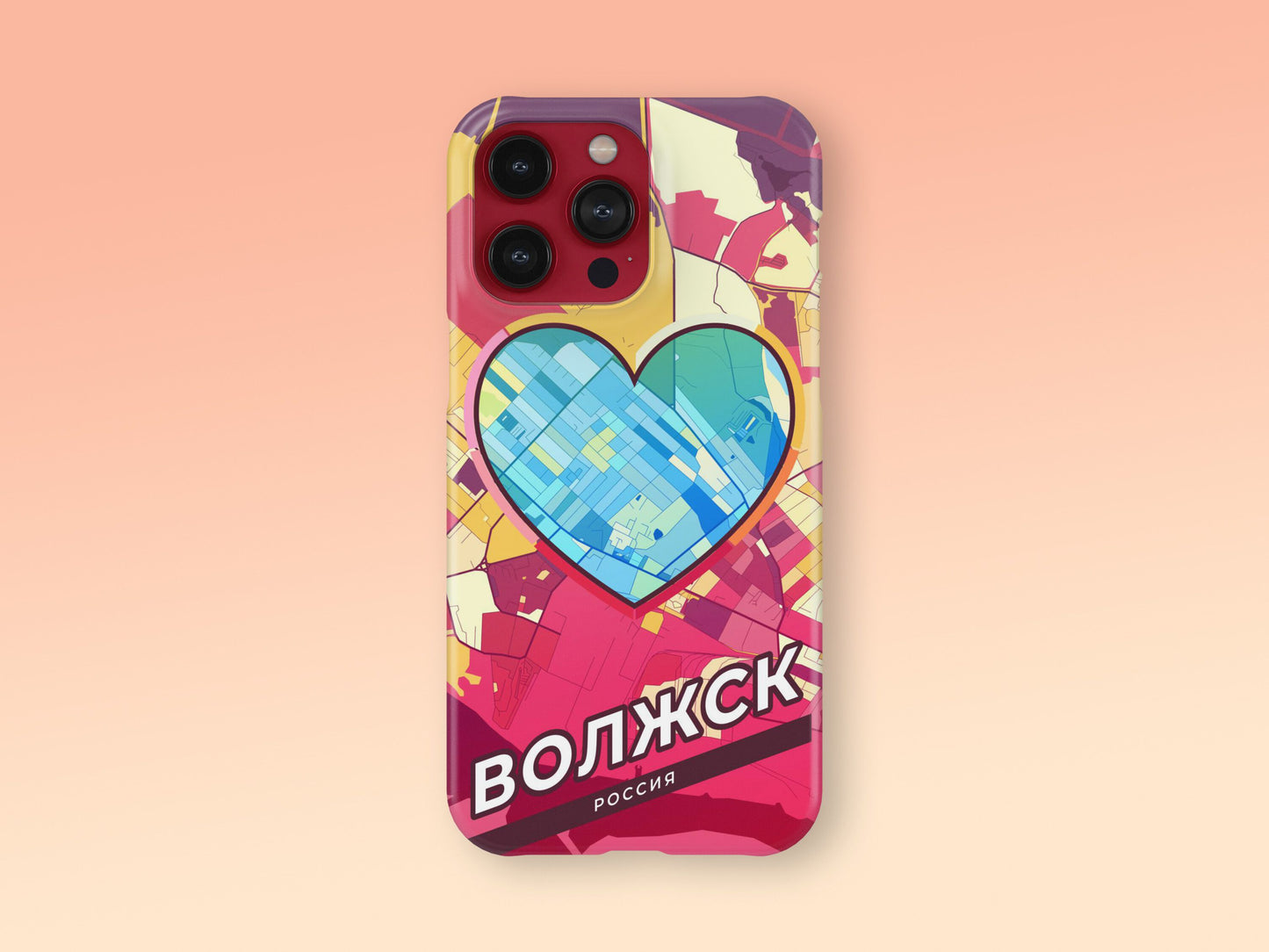Volzhsk Russia slim phone case with colorful icon 2