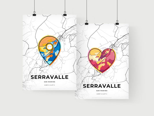 Serravalle San Marino art print for couples
