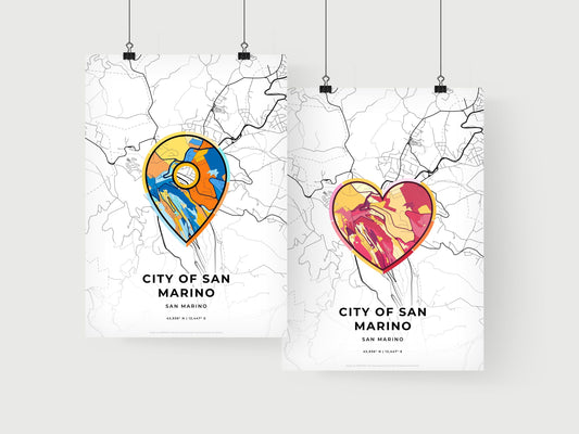 City Of San Marino San Marino art print for couples