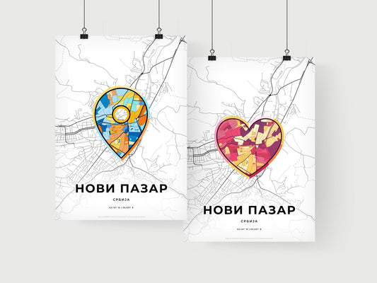 Novi Pazar Serbia art print for couples