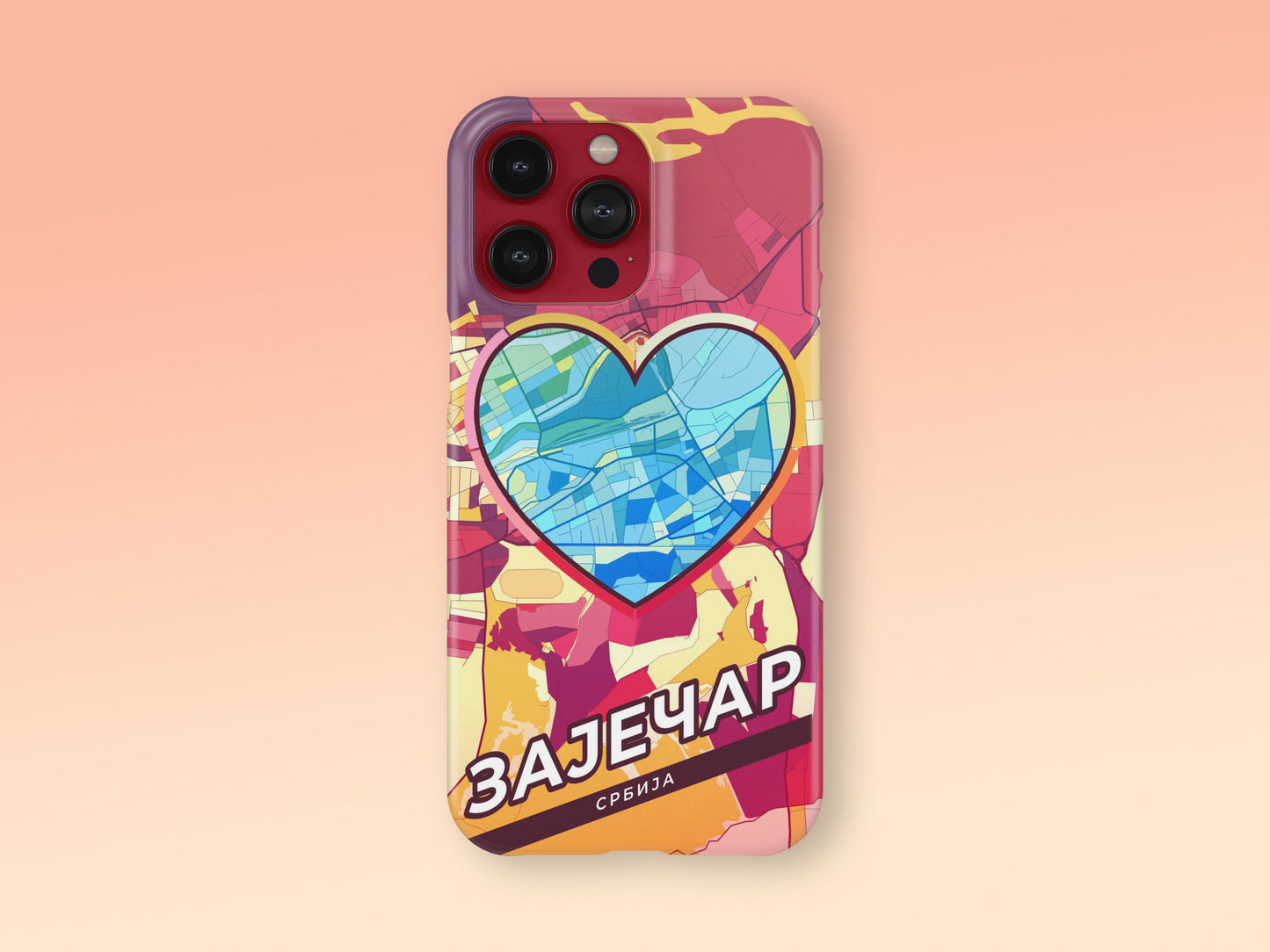 Zaječar Serbia slim phone case with colorful icon 2