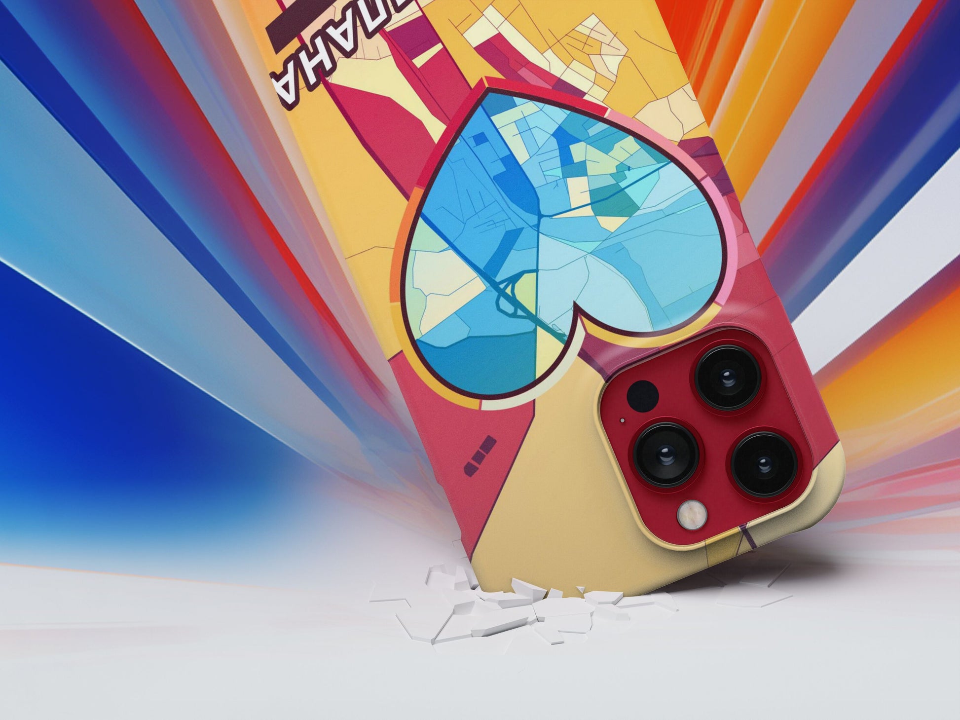 Velika Plana Serbia slim phone case with colorful icon