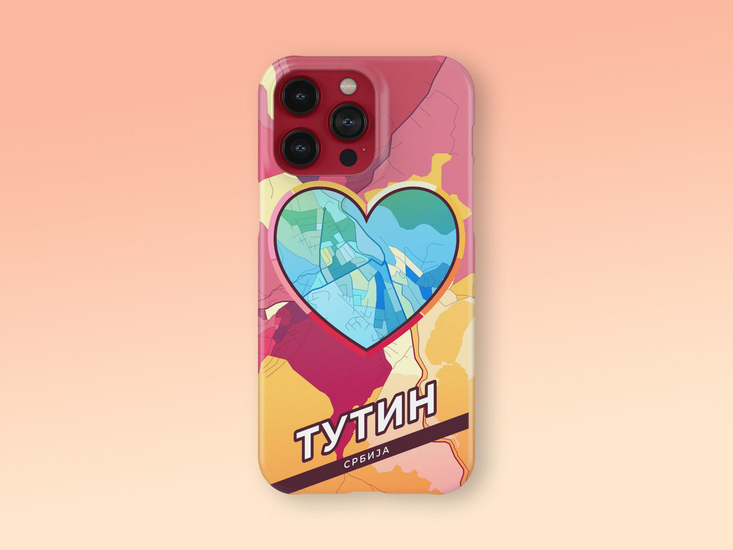 Tutin Serbia slim phone case with colorful icon 2