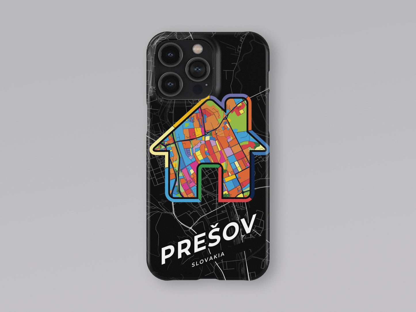 Prešov Slovakia slim phone case with colorful icon. Birthday, wedding or housewarming gift. Couple match cases. 3