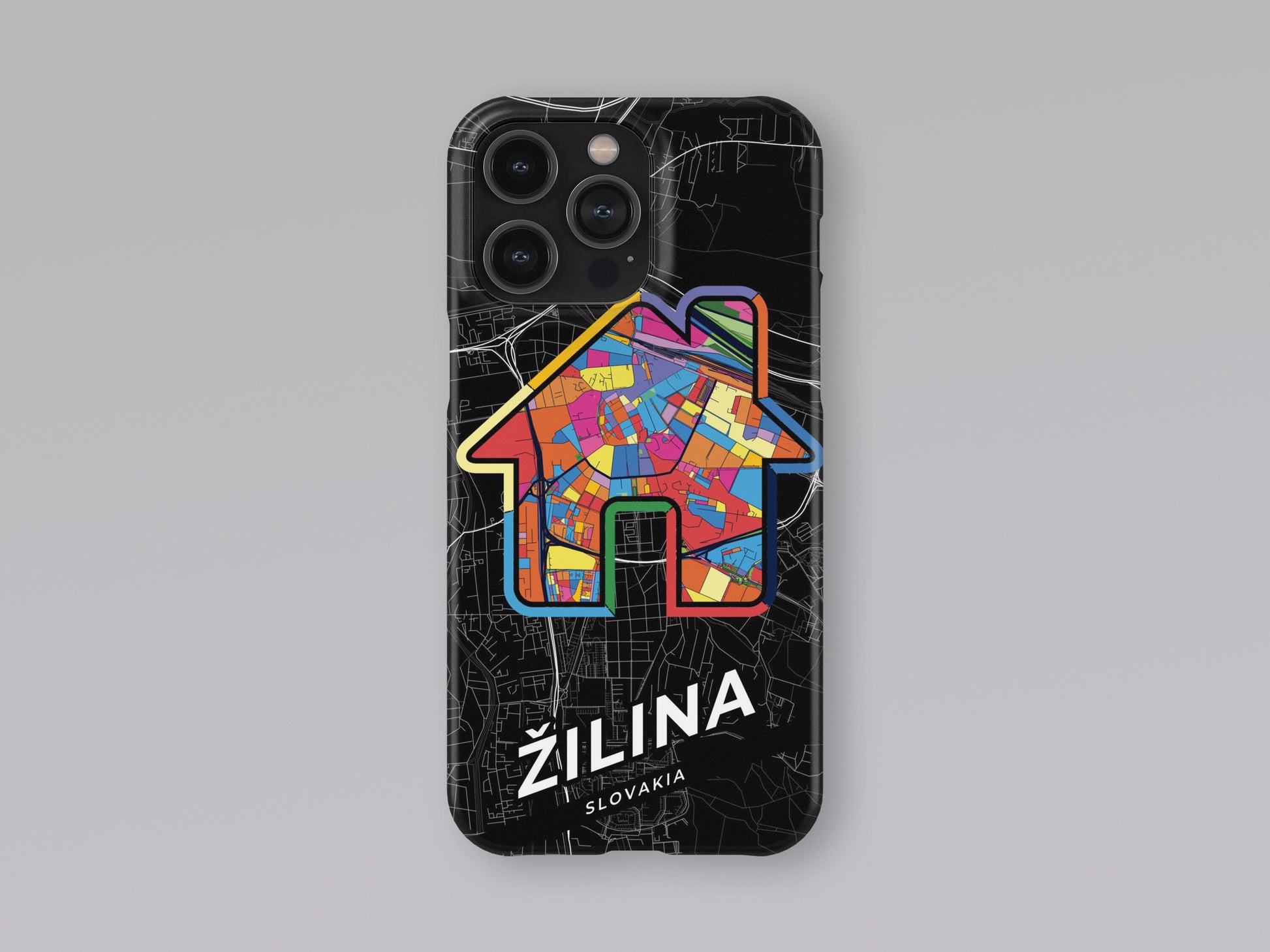 Žilina Slovakia slim phone case with colorful icon 3