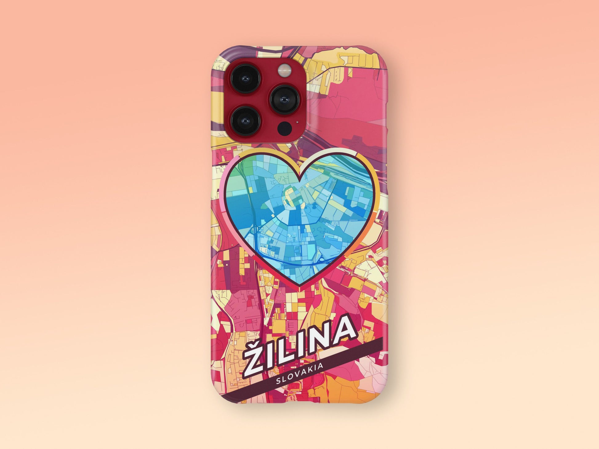 Žilina Slovakia slim phone case with colorful icon 2