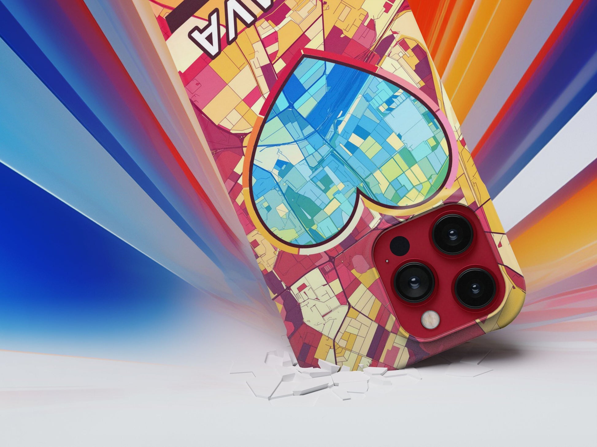 Trnava Slovakia slim phone case with colorful icon