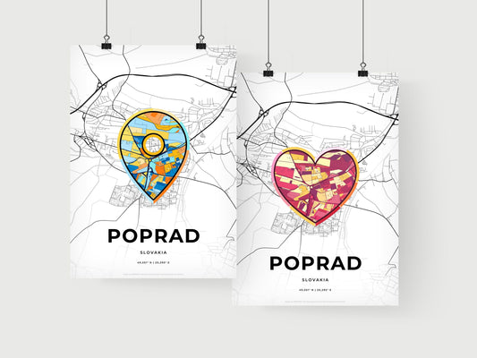 Poprad Slovakia art print for couples