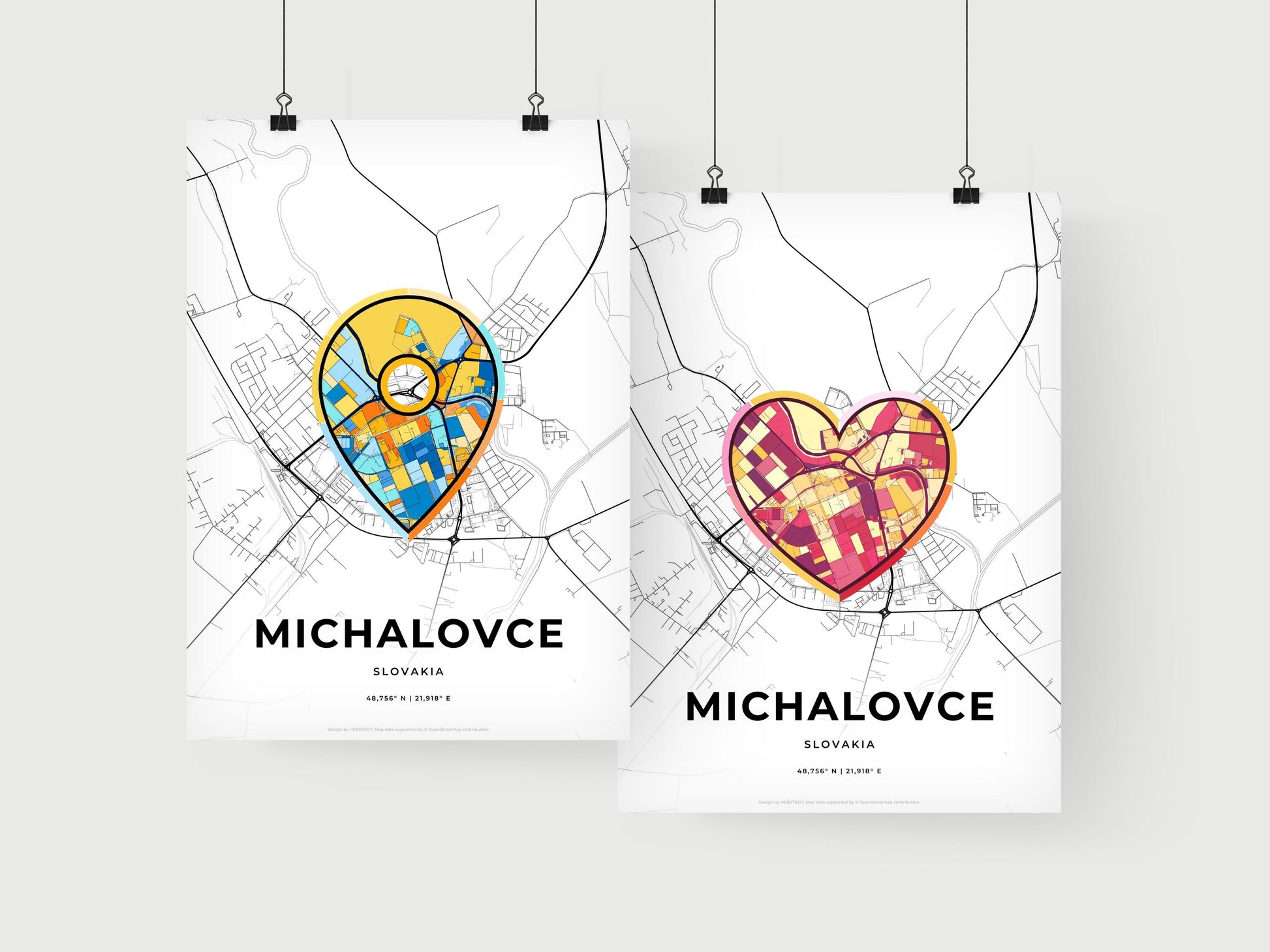 Michalovce Slovakia art print for couples