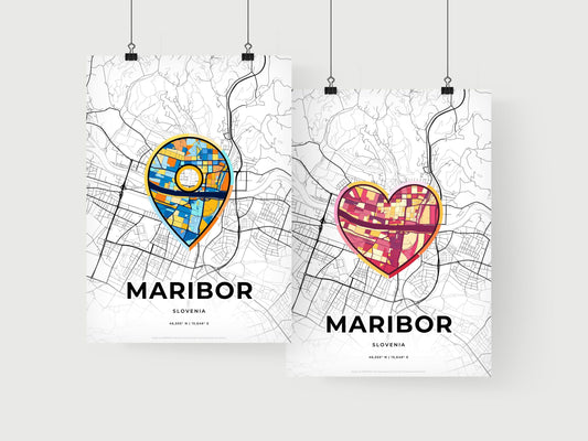 Maribor Slovenia art print for couples