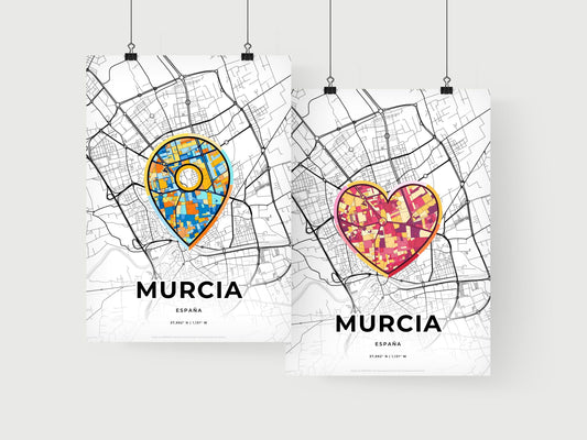 Murcia Spain art print for couples