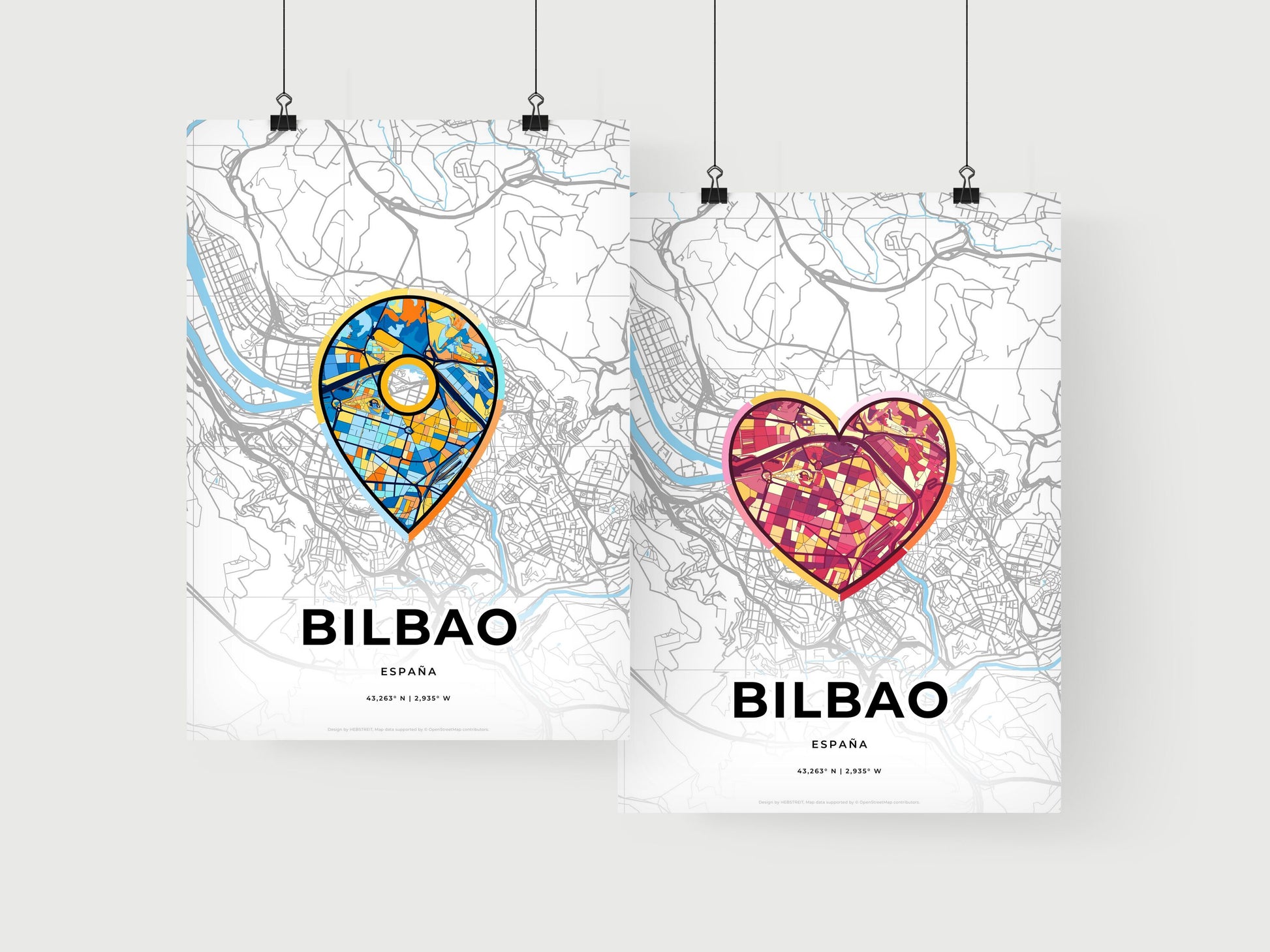 Bilbao Spain art print for couples